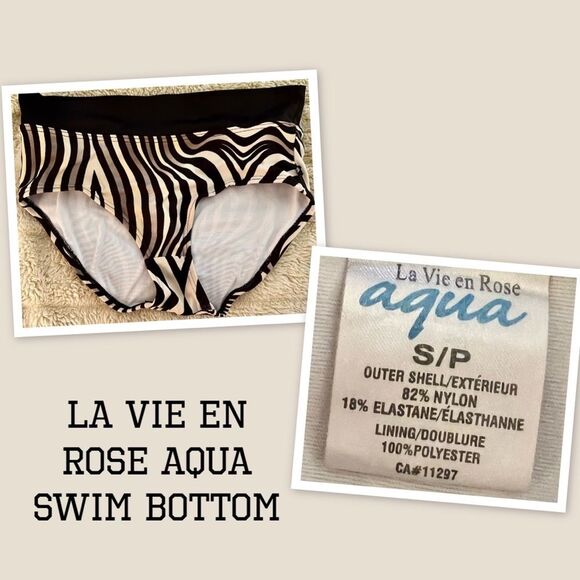 La Vie en Rose Aqua Swim Bottom - Picture 1 of 1
